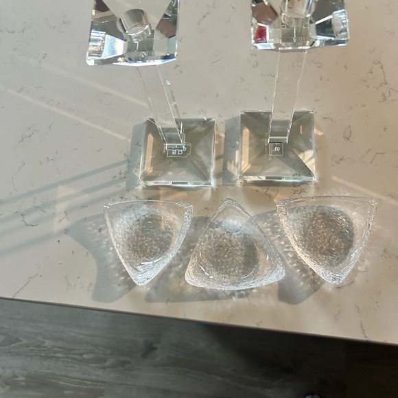 PartyLite Crystal Clear Candle Holders - Picture 3 of 3